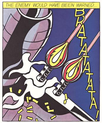 ROY LICHTENSTEIN As I Opened Fire Poster, Triptych.